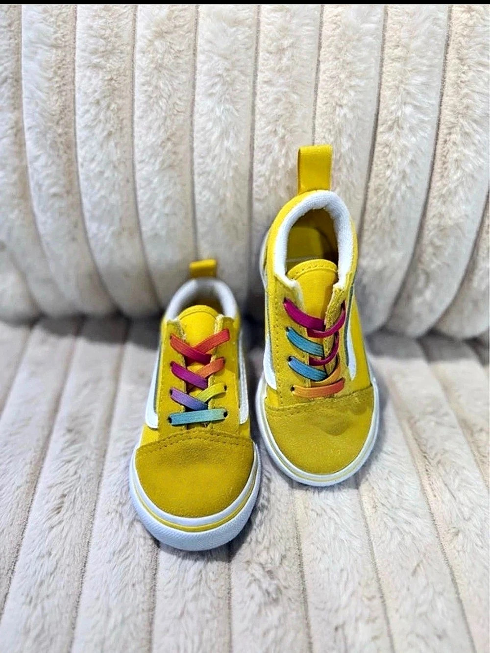 Vans Old Skool Kids Sneakers Yellow Girls US 6.0 Like New